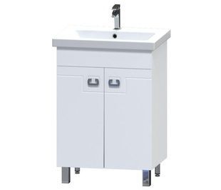 Тумба із умивальником AQUARIUS LAURA 60x82x44см на підлогу біла AQ-U1113071891