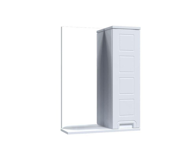 Шкафчик подвесной с зеркалом в ванную AQUARIUS SIMFONIYA 50x70x17см с полочкой белый AQ-U1110315364