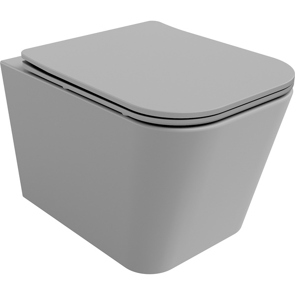 Унітаз підвісний безобідковий сірий MEXEN Teo із сидінням з мікроліфтом MEX-30854061