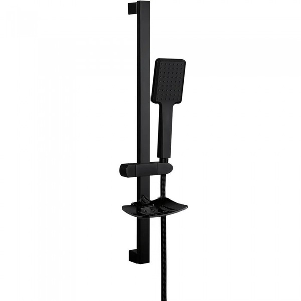 Душевой набор GAPPO с ручной лейкой, шлангом и стойкой 784мм черный G8013