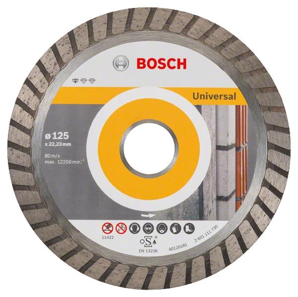 Диск алмазный Bosch Standard for Universal Turbo, 125х22.23мм