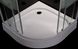 Кабина для душа полукруглая угловая двухдверная c поддоном EGER TISZA 90x90x200см матовое стекло 4мм профиль белый 599-021-A 3 из 5
