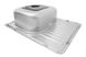 Мийка для кухні із нержавіючої сталі прямокутна KRONER KRP 630x500x180мм мікротекстура 0.8мм із сифоном CV022778 4 з 4