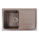 Мойка для кухни гранитная прямоугольная PLATINUM 7850 VERONA 780x500x180мм без сифона коричневая PLS-A40857 1 из 8