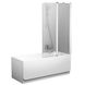 Шторка стеклянная для ванны двухсекционная распашная 150x99см RAVAK CHROME CVS2-100 R стекло прозрачное 6мм профиль белый 7QRA0100Z1 1 из 3