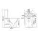 Унитаз-компакт напольный безободковый белый VOLLE LEON сиденье микролифт выпуск в стену 13-11-059 4 из 4