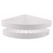 Полочка настенная пластиковая для ванной Q-TAP белая угловая QTPL01 1 из 5
