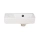 Умивальник підвісний для ванної 450мм x 260мм Q-TAP Tern білий прямокутна QT17115117LW 3 з 8