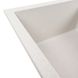 Мийка для кухні гранітна прямокутна PLATINUM 6550 LOTOS 650x500x200мм без сифону біла PLS-A40650 5 з 8