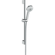 Душовий набір із штангою HANSGROHE Crometta 100 Multi із шлангом 1600мм ручною лійкой 100мм та тримачем білий 26650400 1 з 5