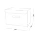 Ящик для хранения с крышкой MVM тканевый серый 280x290x440 TH-07 L GRAY 2 из 7