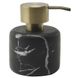 Дозатор для жидкого мыла AQUANOVA Nero настольный на 50мл округлый из камня черный NERDIS-09 1 из 2