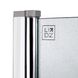 Шторка скляна для ванної розпашна 140x80см LIDZ Brama скло матове 6мм профіль хром LBSS80140LCRMFR 7 з 9