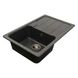 Мийка для кухні гранітна прямокутна PLATINUM 7850 VERONA 780x500x180мм без сифону сіра PLS-A25151 3 з 5