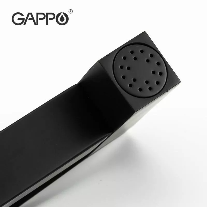 Смеситель для гигиенического душа GAPPO скрытого монтажа черный латунь 110x110мм G7207-6