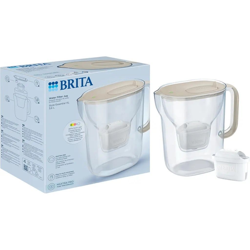 Фильтр-кувшин BRITA Style Essential XL бежевый 3,6 л 1058044