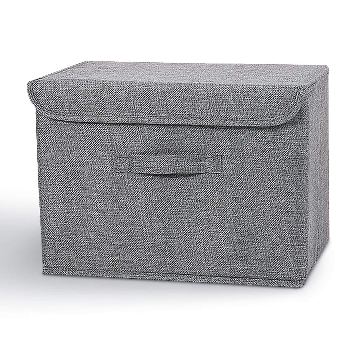 Ящик для хранения с крышкой MVM тканевый серый 310x350x500 TH-07 XL GRAY