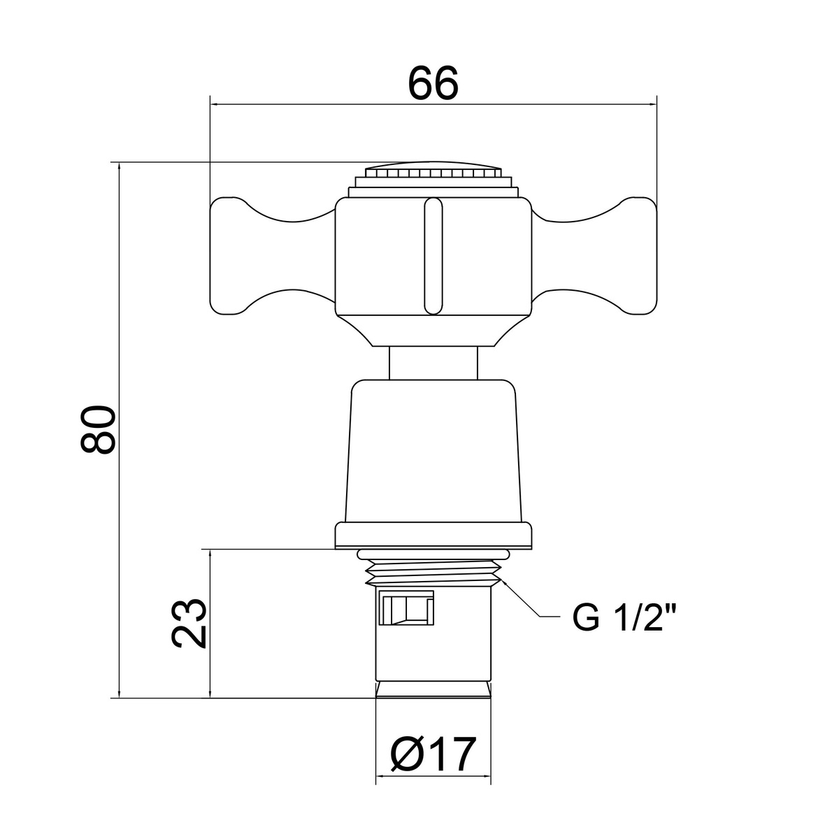 Вентиль для смесителя LIDZ (ПАРА) с кран-буксой 1/2" латунный хром LIDZCRM532200000