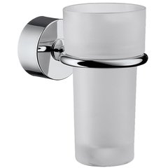 Стакан для зубних щіток HANSGROHE AXOR Uno² 41534000 округлий скляний хром