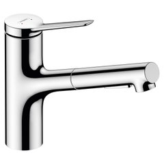 Змішувач для кухні із висувною лійкою HANSGROHE Zesis M33 ECO хром латунь 74810000