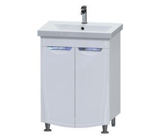 Тумба із умивальником AQUARIUS MERETE 60x82x44см на підлогу біла AQ-U1112662669