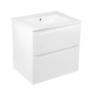 Тумба із раковиною у ванну Q-TAP Scorpio 61x60x47см підвісна білий QT1472TPВ6013060CW