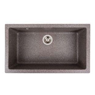 Мийка для кухні PLATINUM гранітна 7945 Paruana 780x450мм прямокутна врізна без сифону коричнева PLS-A39147