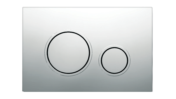 Кнопка слива для инсталляции KOLLER POOL пластиковая двойная глянцевая хром TWIN CHROME