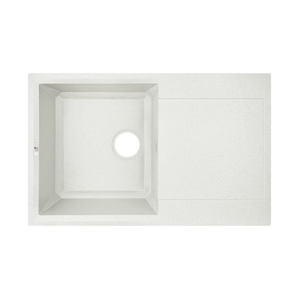 Раковина на кухню керамическая прямоугольная LIDZ STO-10 495мм x 780мм серый без сифона LIDZSTO10790495230
