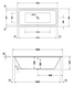 Ванна акриловая прямоугольная DURAVIT D-Code 180x80см универсальная 700672000000000 3 из 3