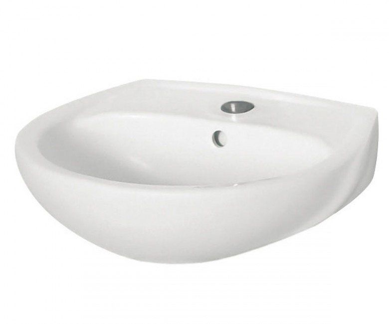 Умывальник подвесной для ванной 600мм x 455мм KOLO IDOL белый полукруглая M1116000U