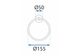 Держатель-кольцо для полотенец REA MIST 05 CHROM REA-80027 155мм округлый металлический хром 2 из 8