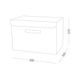 Ящик для зберігання з кришкою MVM тканинний сірий 310x350x500 TH-07 XL GRAY 2 з 5