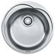 Мийка для кухні із нержавіючої сталі кругла FRANKE Rambla ROX 610-41 510x510x160мм глянцева 0.7мм із сифоном 101.0255.785 1 з 2