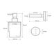 Дозатор для жидкого мыла BEMETA OMEGA настенный на 200мл округлый стеклянный хром 138709041 2 из 2