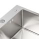 Мийка для кухні із нержавіючої сталі прямокутна PLATINUM Handmade 500x400x230мм матова 1.2мм із сифоном PLS-A33666 5 з 5