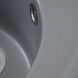 Мийка для кухні гранітна кругла PLATINUM 510 YARA 510x510x180мм без сифону сіра PLS-A24813 5 з 5