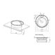 Мийка для кухні із нержавіючої сталі кругла KRONER KRP 510x510x180мм мікротекстура 0.6мм із сифоном CV022767 2 з 5