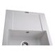Кухонна мийка зі штучного каміння прямокутна GLOBUS LUX MALABI 500мм x 780мм білий без сифону 000022409 4 з 6
