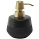 Дозатор для жидкого мыла AQUANOVA Opaco настольный на 450мл округлый керамический черный OPADIS-09 1 из 2
