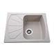 Кухонна мийка зі штучного каміння прямокутна GLOBUS LUX TANA 500мм x 610мм бежевий без сифону 000022407 1 з 6