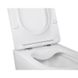 Унитаз подвесной под инсталляцию безободковый белый Q-TAP Jay с сиденьем с микролифтом QT07335176W 4 из 5