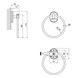 Тримач-кільце для рушників LIDZ 114 LIDZCRM1140305 156мм округлий металевий хром 2 з 4