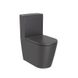 Сидіння для унітазу ROCA INSPIRA ROUND A80152264B із мікроліфтом дюропласт 368x442мм 160мм між кріпленнями чорне 3 з 3