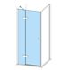 Двері скляні для душової ніші розпашні двосекційні HUPPE SolvaPro 200x100см прозоре скло 8мм профіль хром 7T0313.092.322 3 з 9