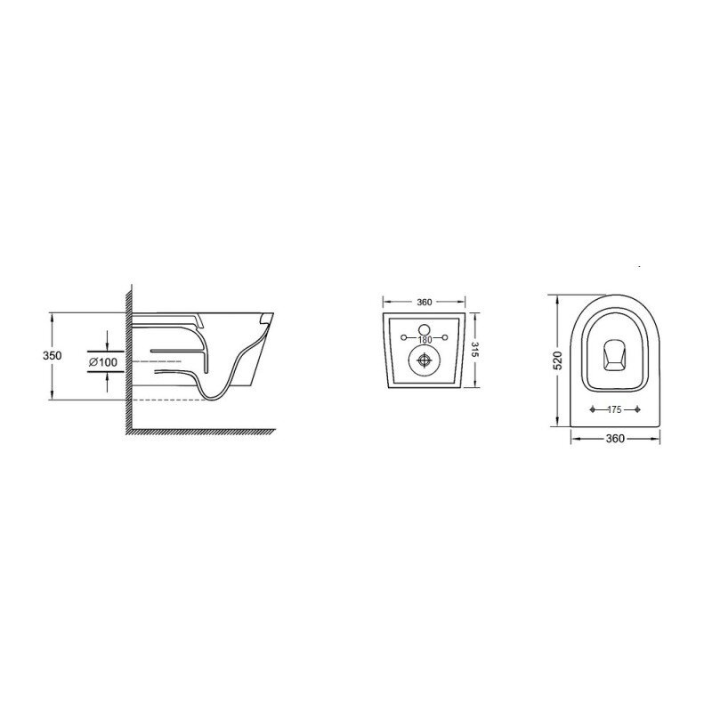 Унітаз підвісний безобідковий білий Q-TAP Jay із сидінням з мікроліфтом QT07335176W