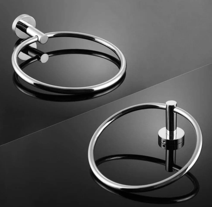 Держатель-кольцо для полотенец REA MIST 05 CHROM REA-80027 155мм округлый металлический хром