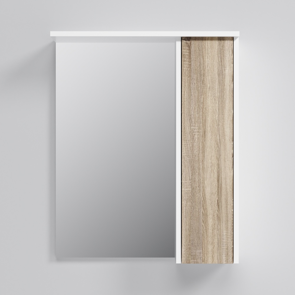 Шкафчик с зеркалом для ванны AM.PM GEM S 60x72x16.7см c подсветкой коричневый M91MPR0601WF38