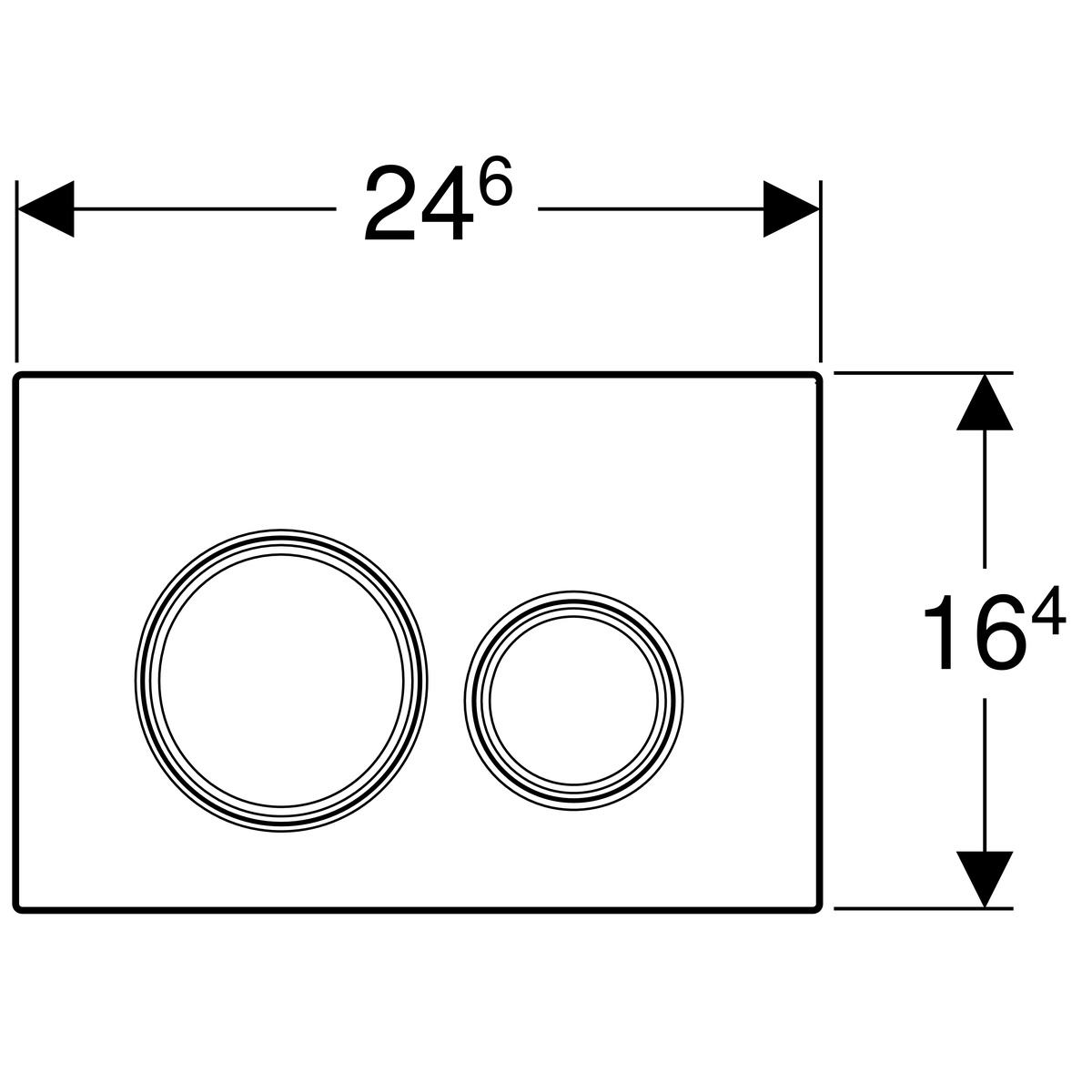 Кнопка зливу для інсталяції GEBERIT Sigma21 натуральний камінь подвійна глянцева сіра 115.652.JM.1