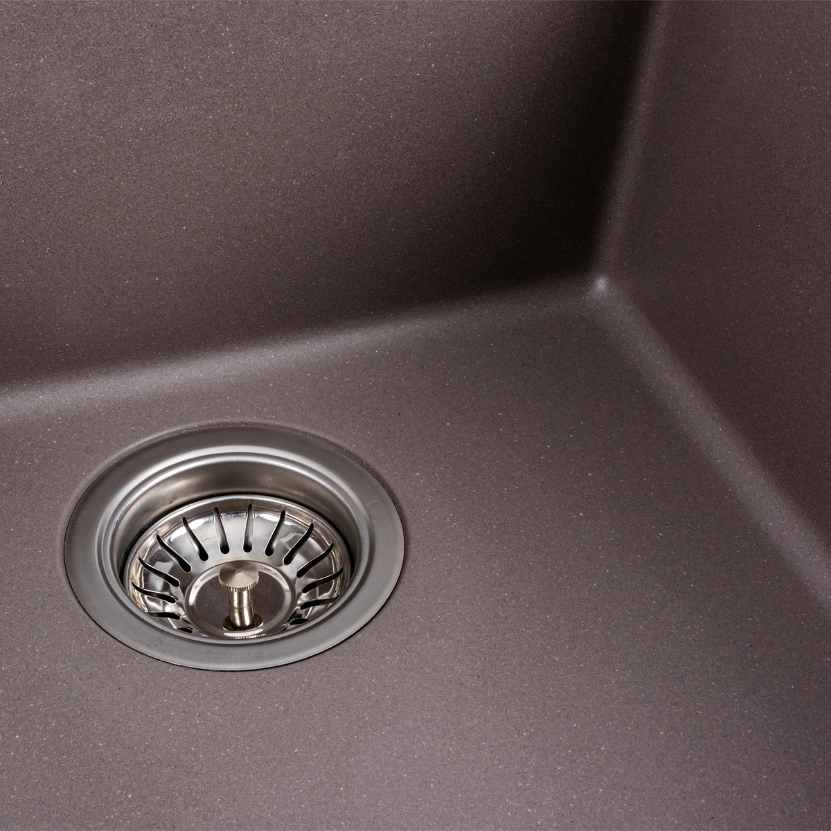 Мийка для кухні гранітна квадратна PLATINUM 4040 RUBA 440x440x200мм без сифону коричнева PLS-A40837